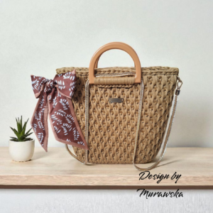 Elegancka torebka hand-made w kolorze whisky- dostępna